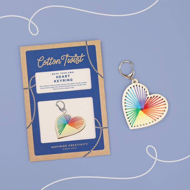 Cotton Twist - Heart keyring craft kit | Scout & Co