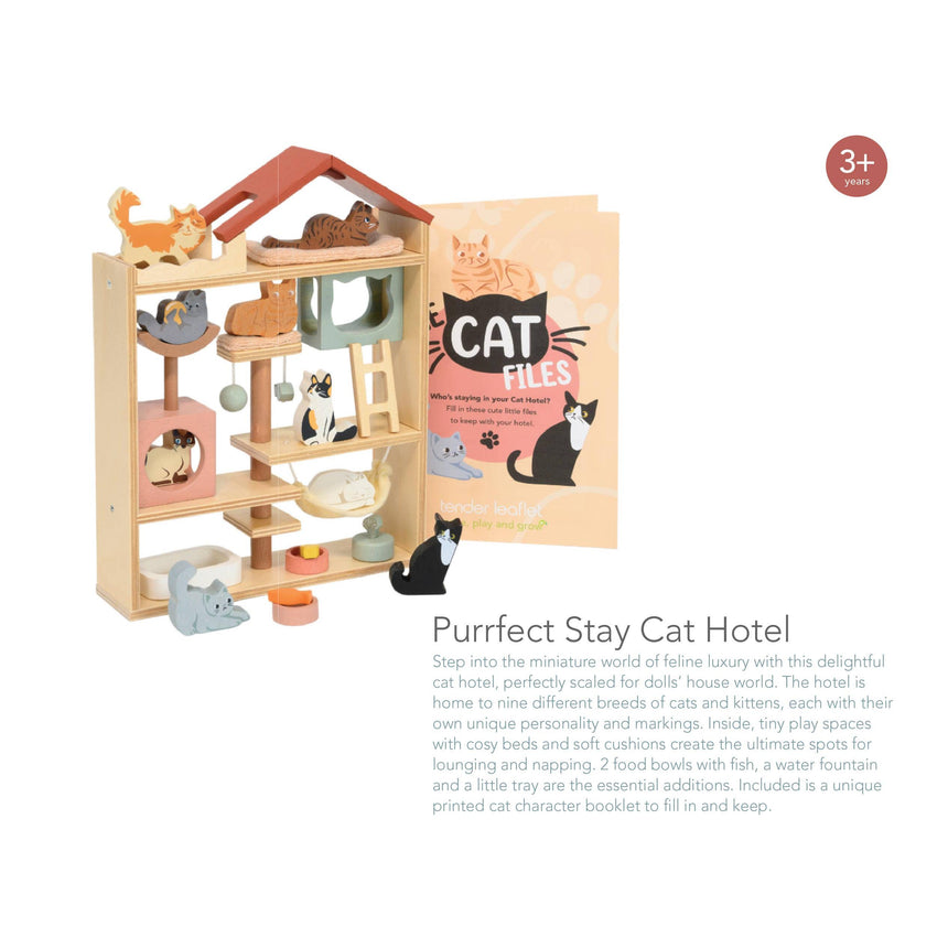 Tender Leaf Toys - Purrfect Stay Cat Hotel wooden play set | Scout & Co
