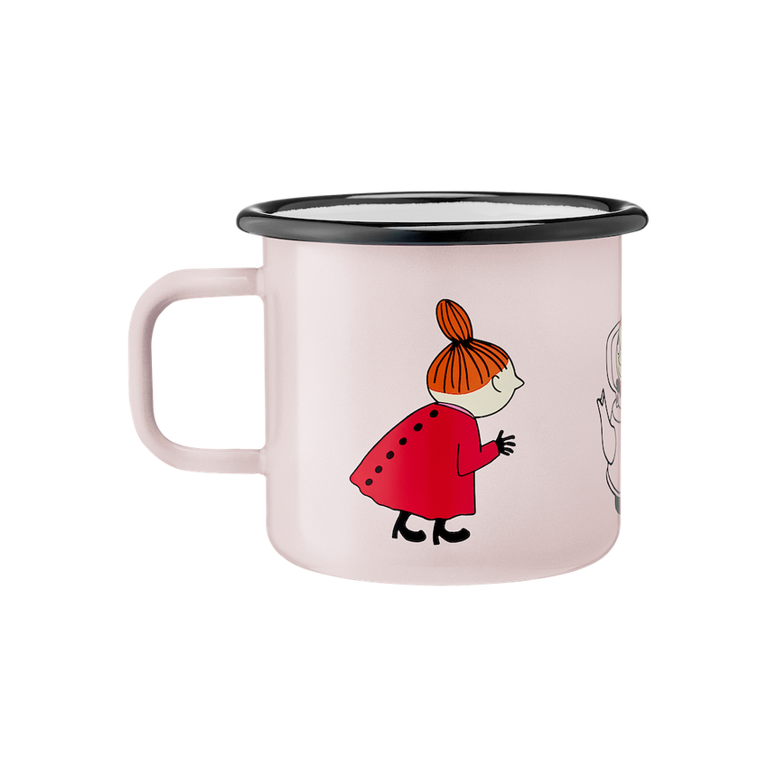 Muurla - Moomin enamel mug - Little My pink | Scout & Co