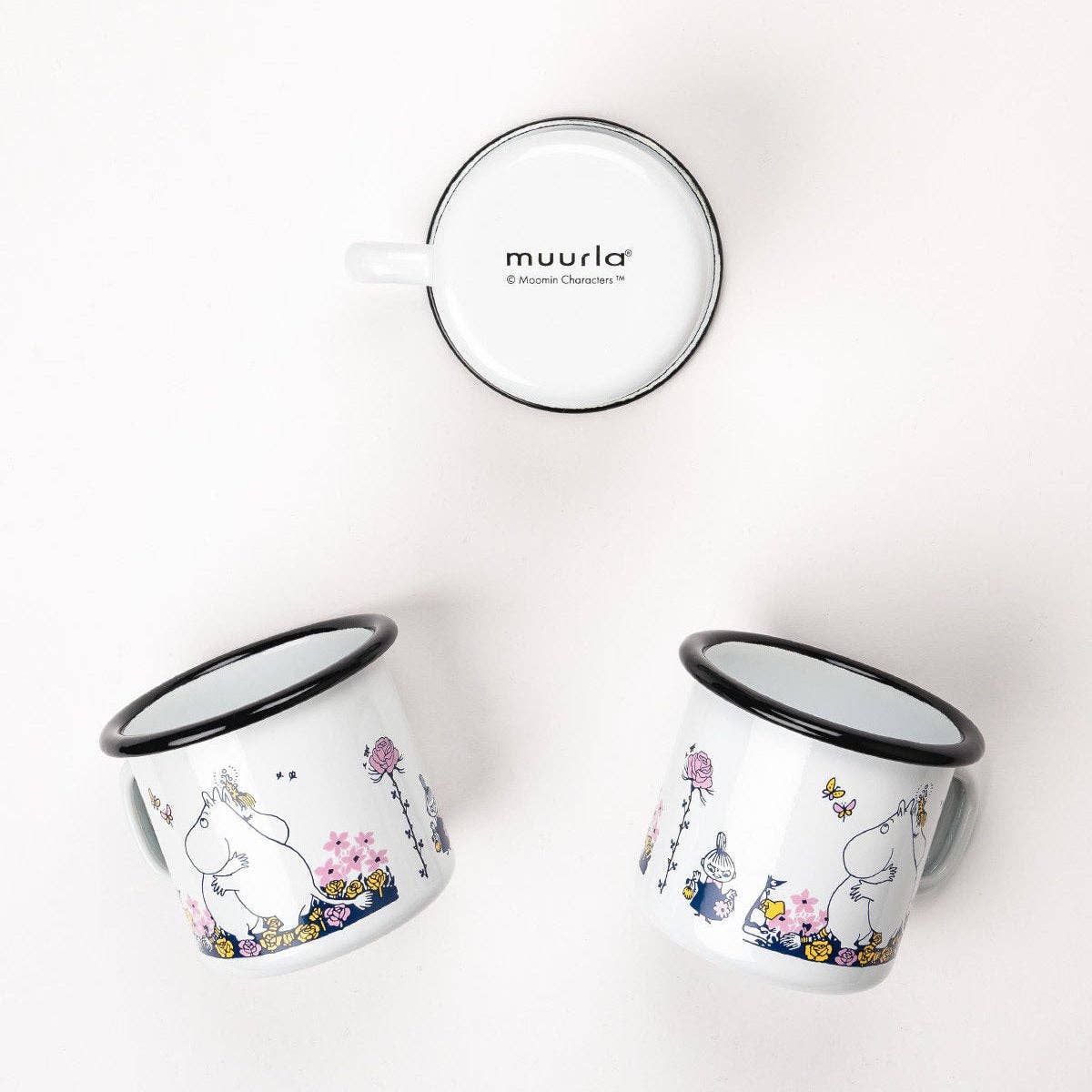 Muurla - Moomin enamel mug - Hug White | Scout & Co