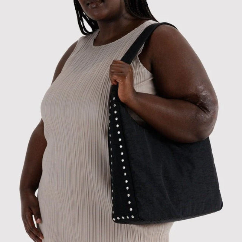 Baggu - Nylon Shoulder bag - Black - Studs | Scout & Co