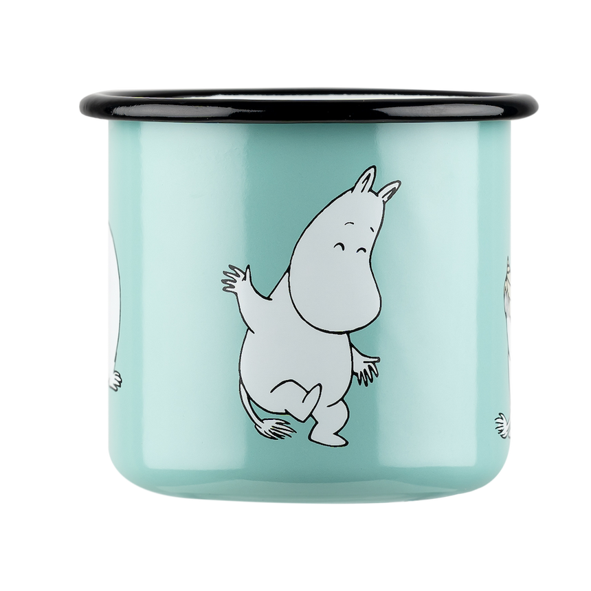 Muurla - Moomin enamel mug - Moomintroll Mint | Scout & Co