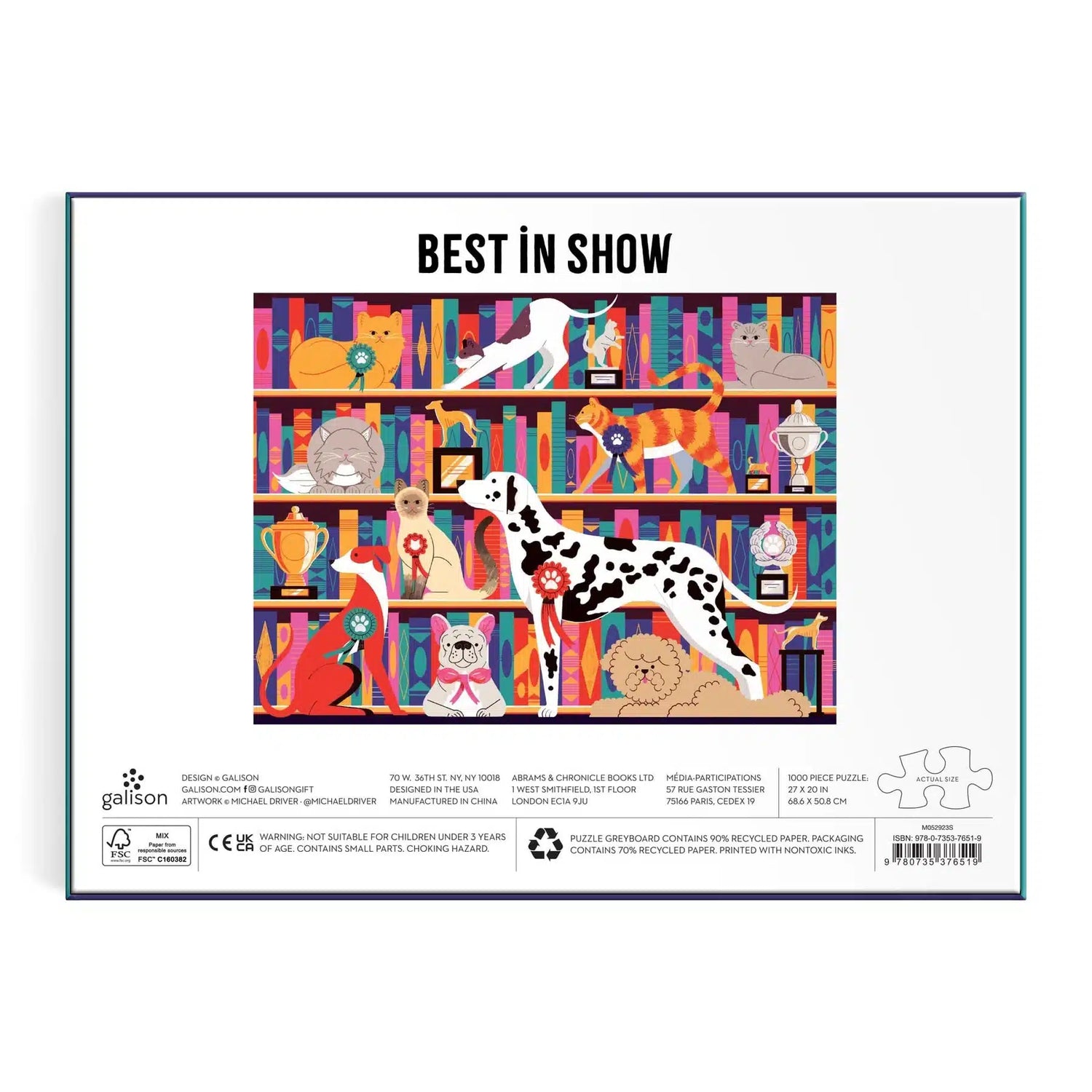 Galison - Best In Show jigsaw puzzle - 1000 pieces | Scout & Co