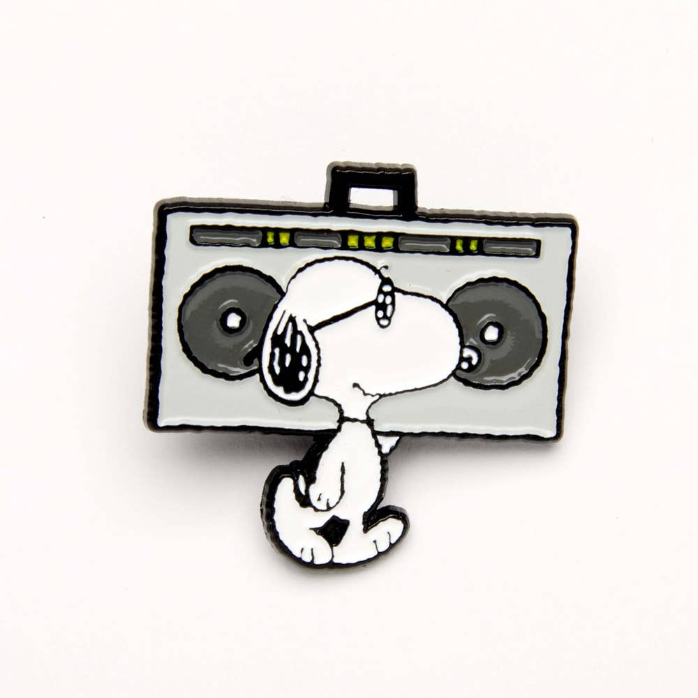 Magpie x Peanuts - Snoopy Music is Life Pin - Boombox | Scout & Co