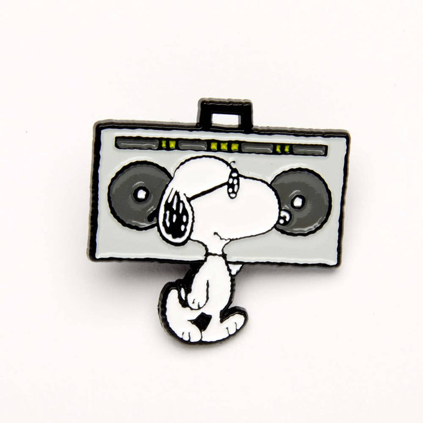 Magpie x Peanuts - Snoopy Music is Life Pin - Boombox | Scout & Co