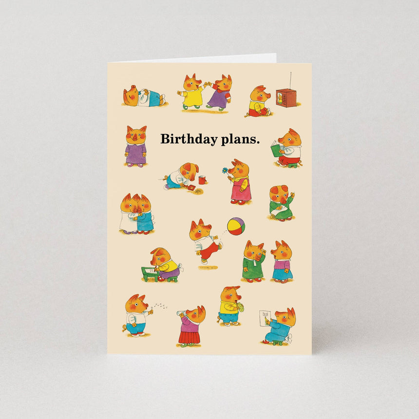 Studio Boketto x Richard Scarry - Birthday Plans card | Scout & Co