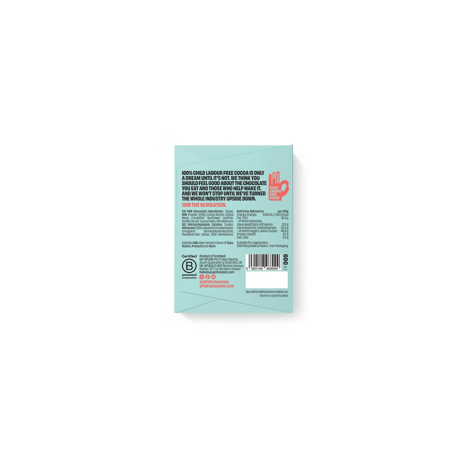 Up-Up - Milk Chocolate Bar - 60g | Scout & Co
