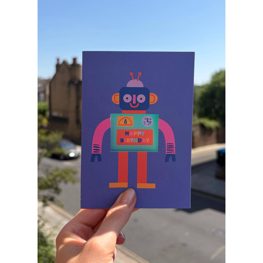 Rumble Cards - Robot die-cut card | Scout & Co
