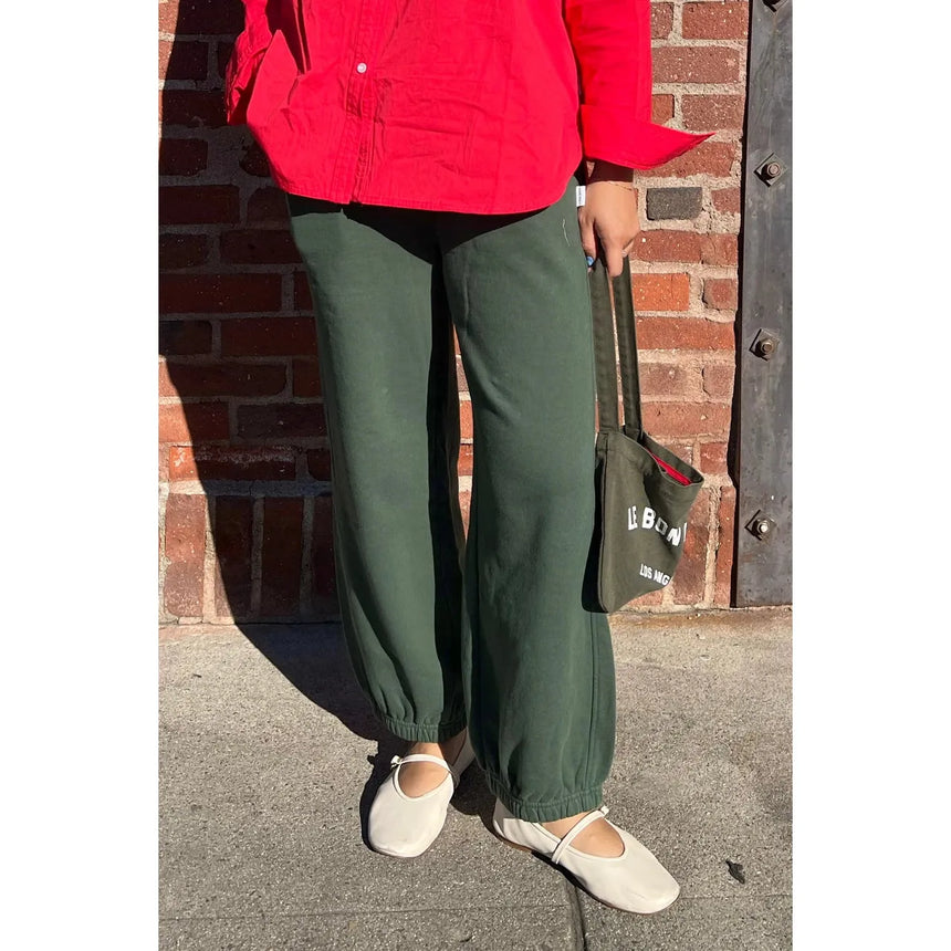 Le Bon Shoppe - French Terry Balloon pants - Cedar Green | Scout & Co