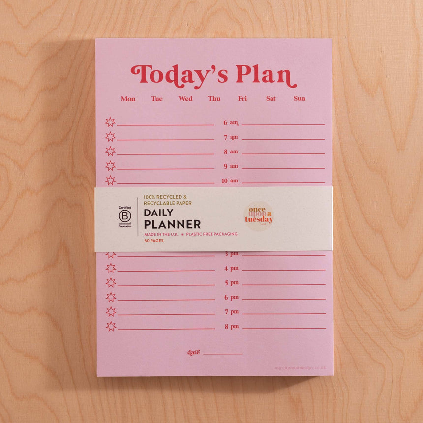 Good Tuesday - Daily Planner Pad - Pink & Red | Scout & Co