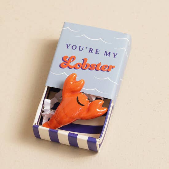 Lisa Angel - Tiny Matchbox Ceramic Token - Lobster | Scout & Co