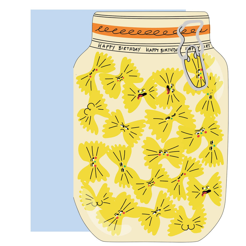 Eat The Moon - Pasta Jar die cut card | Scout & Co