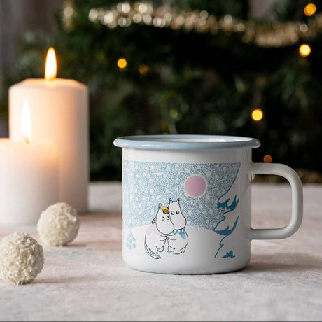 Muurla - Moomin Christmas enamel mug - Let It Snow | Scout & Co