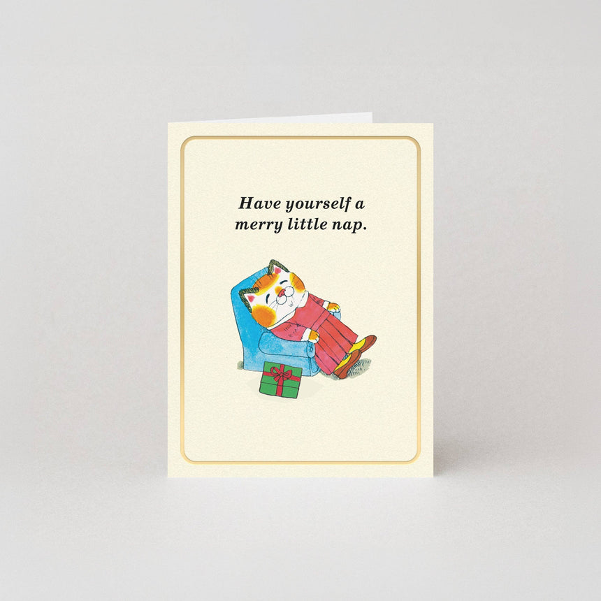 Studio Boketto x Richard Scarry - Have Yourself A Merry Little Nap mini Christmas card | Scout & Co