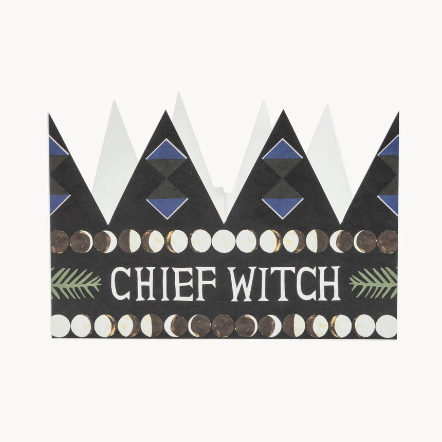 Hadley - Chief Witch party hat card | Scout & Co