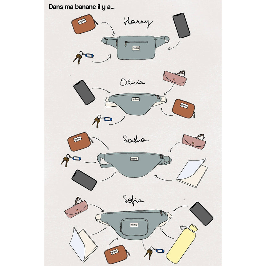 Hindbag - Harry fanny pack - Blue denim | Scout & Co
