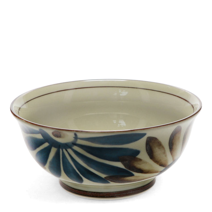 Rex - Japanese porcelain ramen bowl 18cm - Flower | Scout & Co