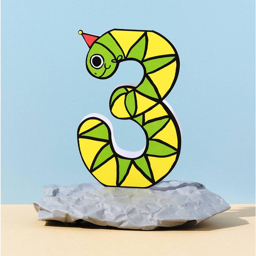 Wrap - Snake 3rd birthday card | Scout & Co