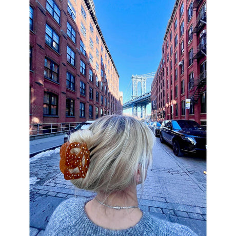Solar Eclipse - Pretzel handpainted hair claw | Scout & Co