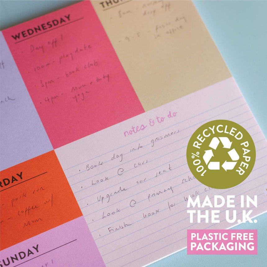 Good Tuesday - A4 Weekly Planner Pad - Block My Life | Scout & Co