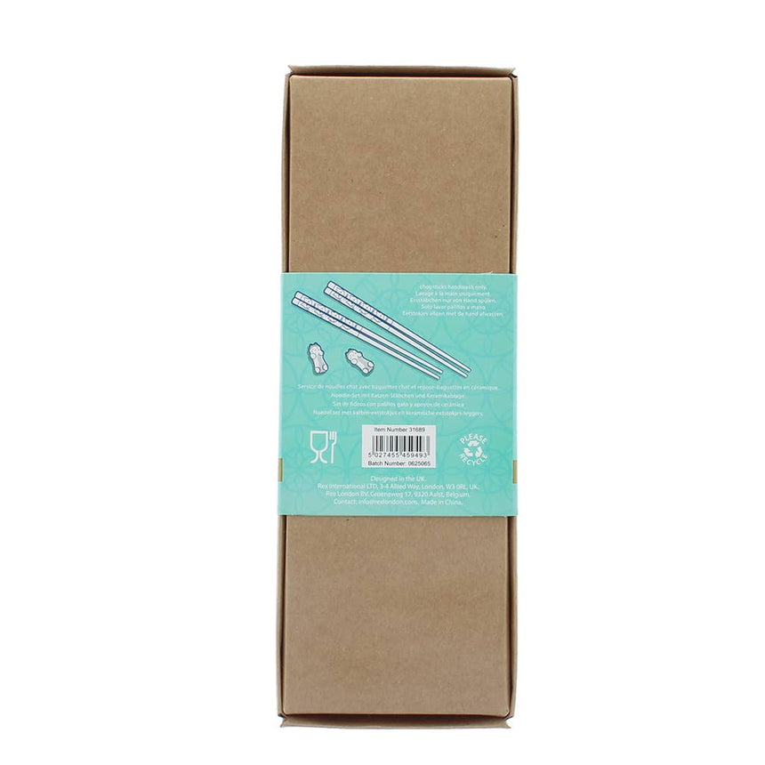 Rex - Chopsticks and rests set - Cat | Scout & Co