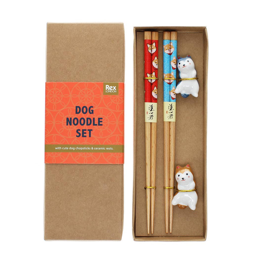 Rex - Chopsticks + rests set - Dog | Scout & Co