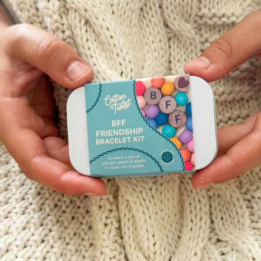 Cotton Twist - BFF beaded friendship bracelet kit tin: Rainbow | Scout & Co