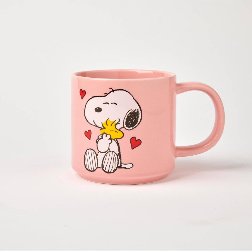 Magpie x Peanuts - Snoopy Love Song mug - pink | Scout & Co