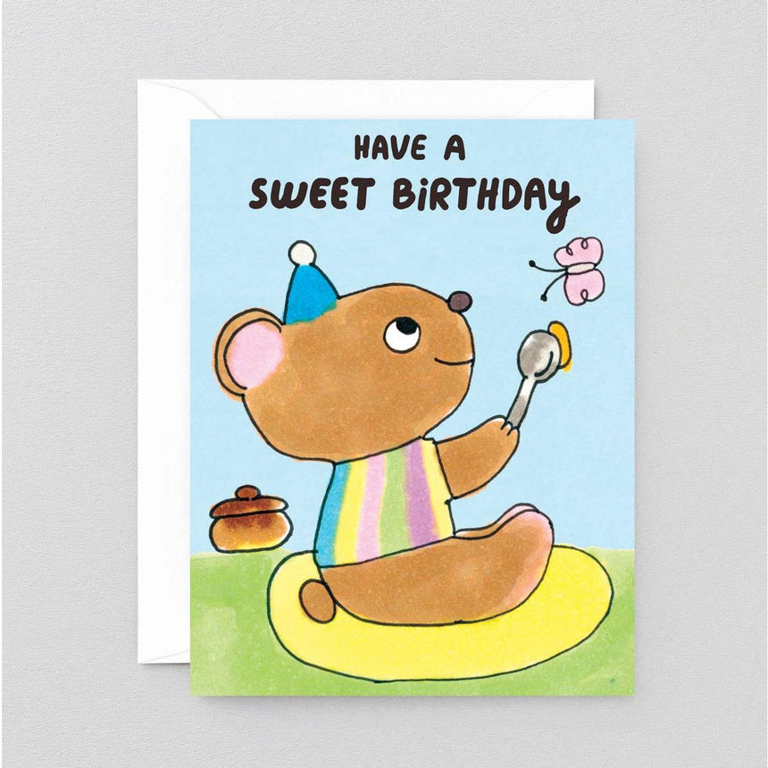 Wrap - Have A Sweet Birthday Bear card | Scout & Co