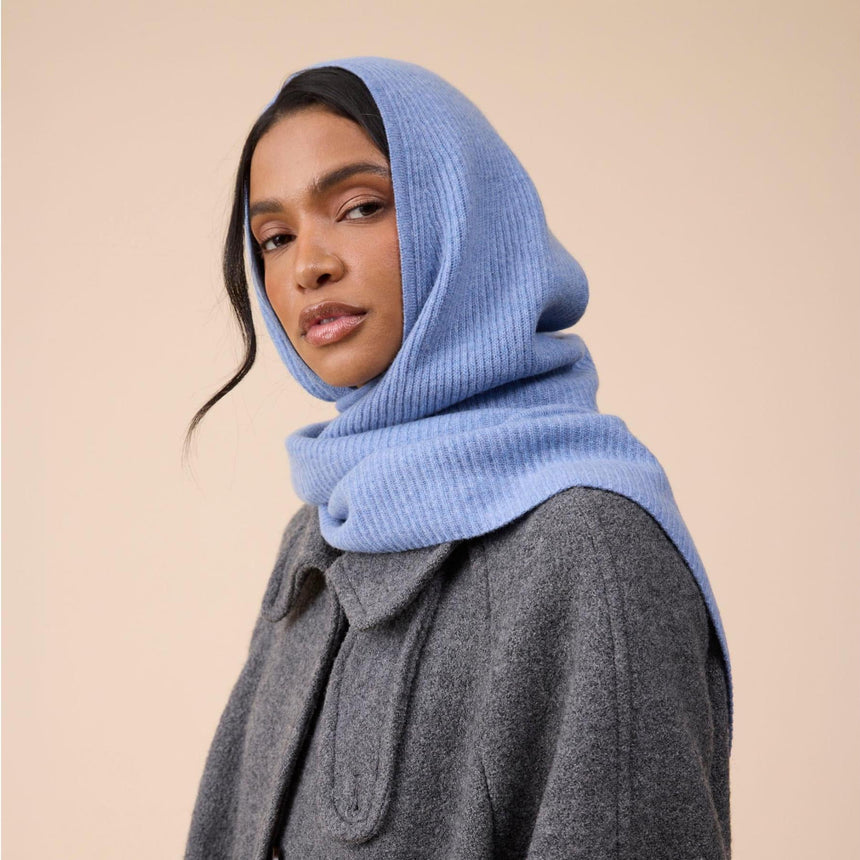 TBCo - Merino Wool Hood in Blue | Scout & Co
