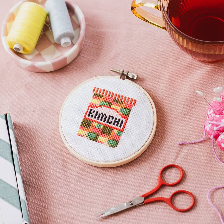 Cotton Clara - Kimchi Cross Stitch Kit | Scout & Co