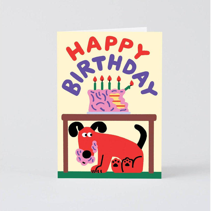 Wrap - Dog Ate The Cake birthday card | Scout & Co