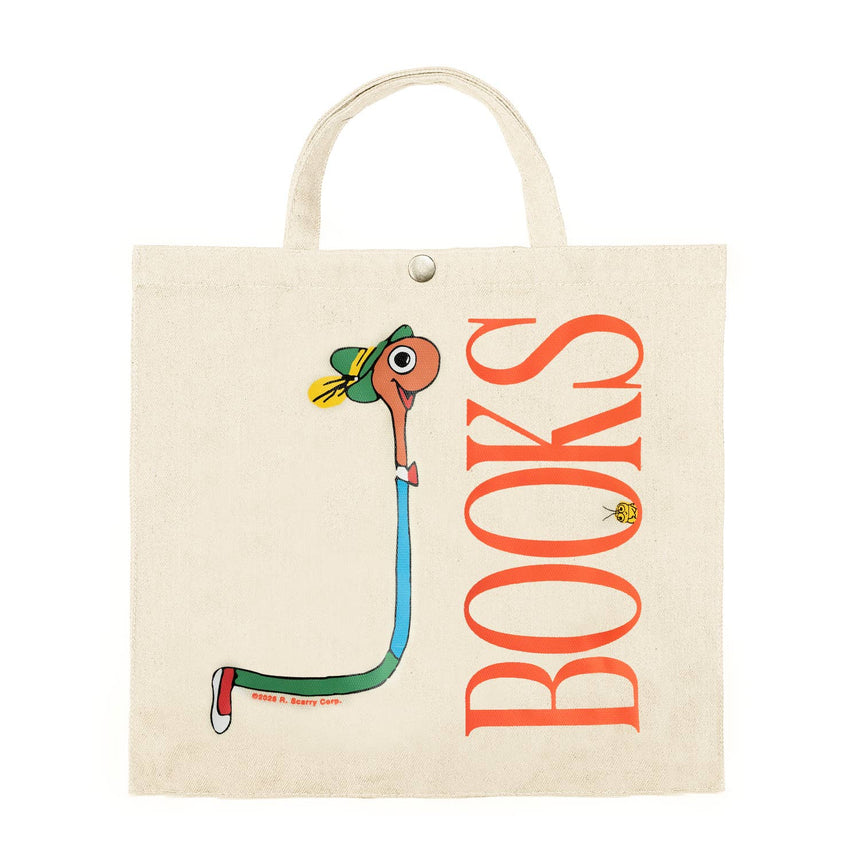 3P4 x Richard Scarry - Lowly Books market tote bag | Scout & Co