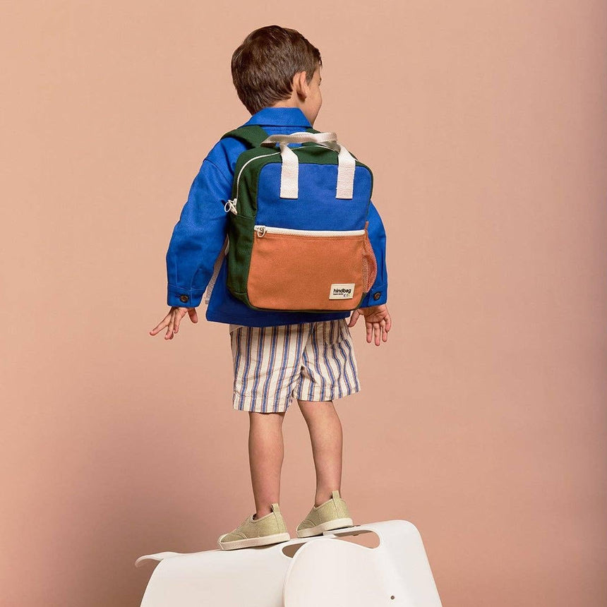 Hindbag - Arthur Tricolour Backpack - Electric Blue | Scout & Co