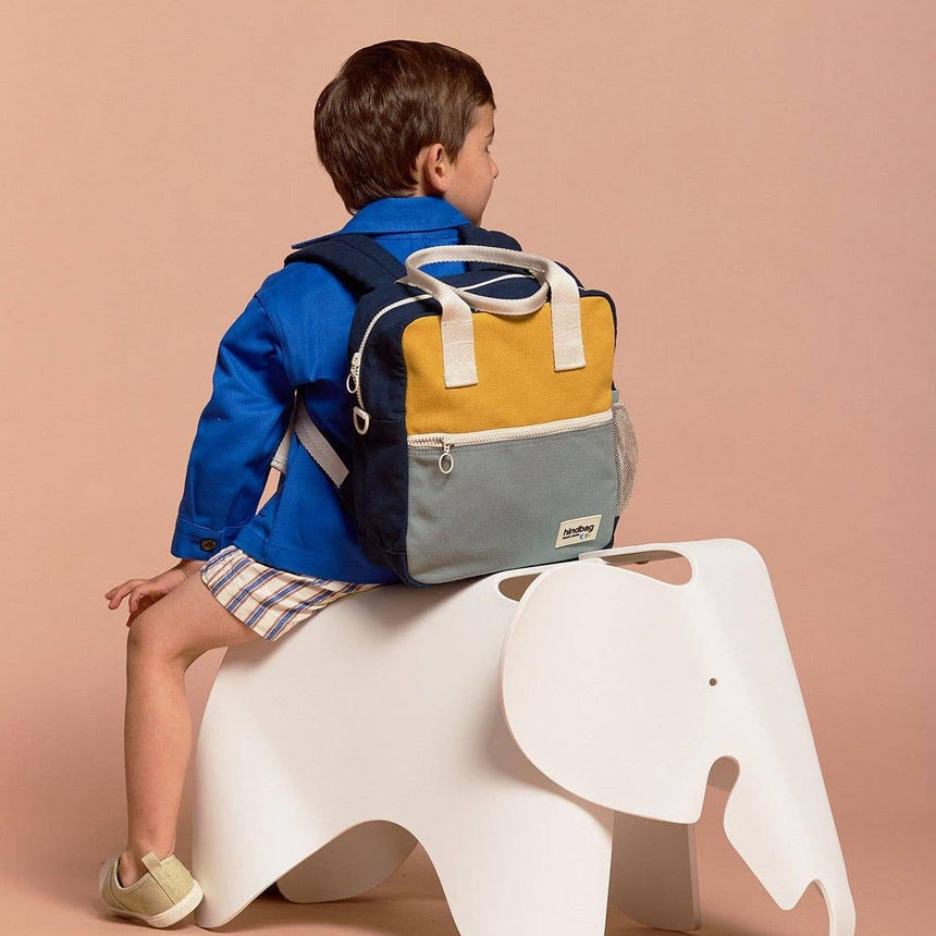 Hindbag - Arthur Tricolour Backpack - Saffron | Scout & Co
