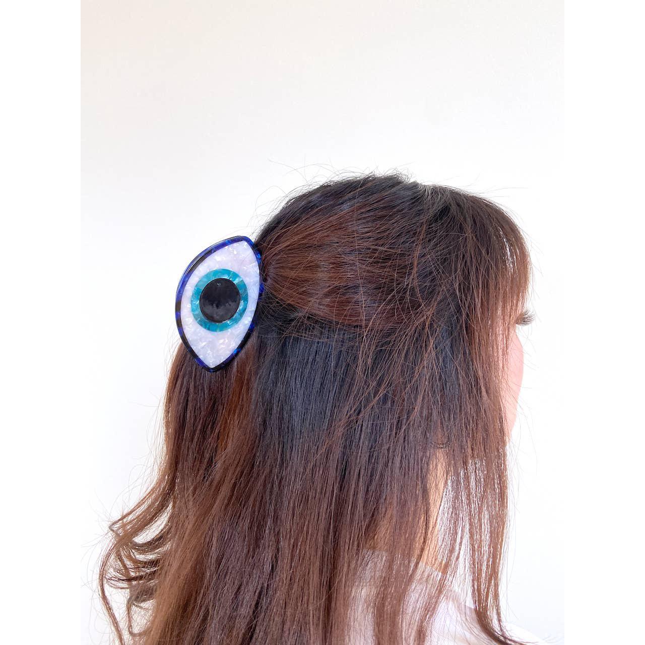 Solar Eclipse - Evil Eye handpainted hair claw | Scout & Co