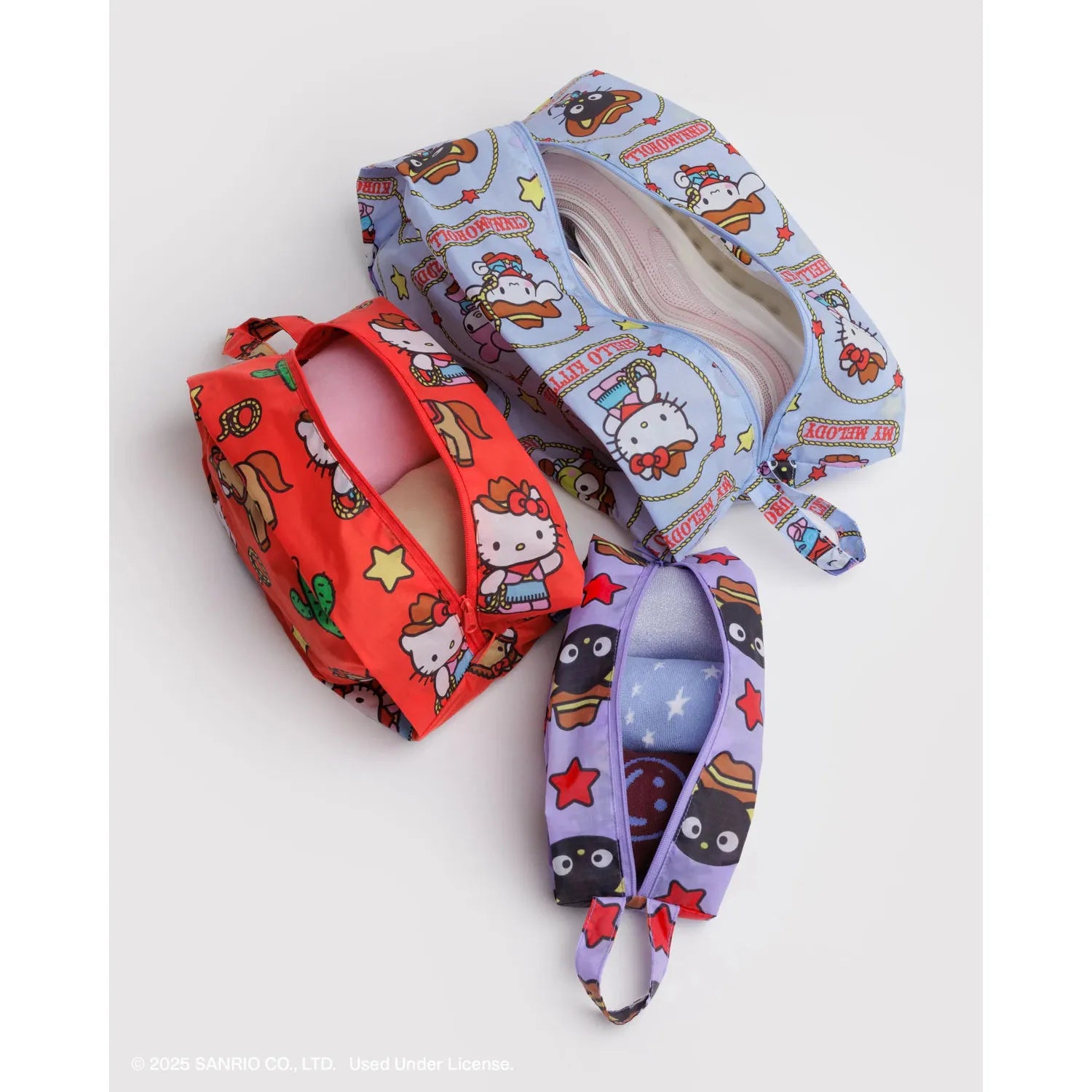 Baggu x Hello Kitty - 3D Zip Set of 3 - Hello Kitty & Friends Western | Scout & Co