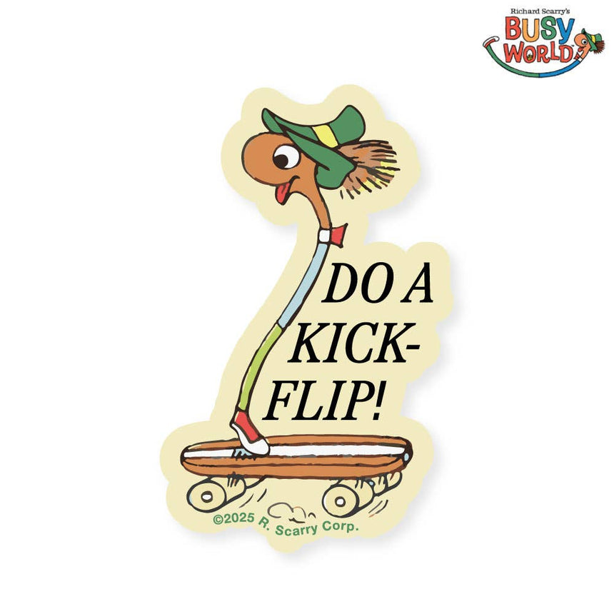 3P4 x Richard Scarry - Lowly Kickflip sticker | Scout & Co
