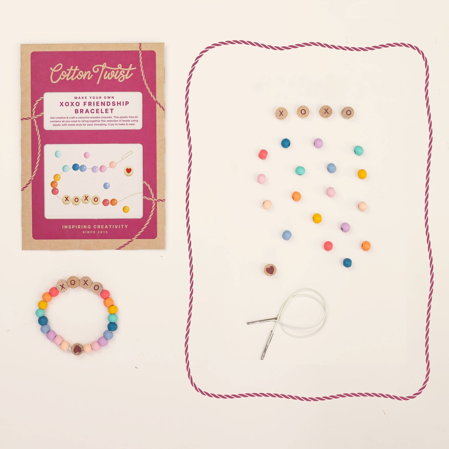 Cotton Twist - XOXO friendship bracelet kit | Scout & Co