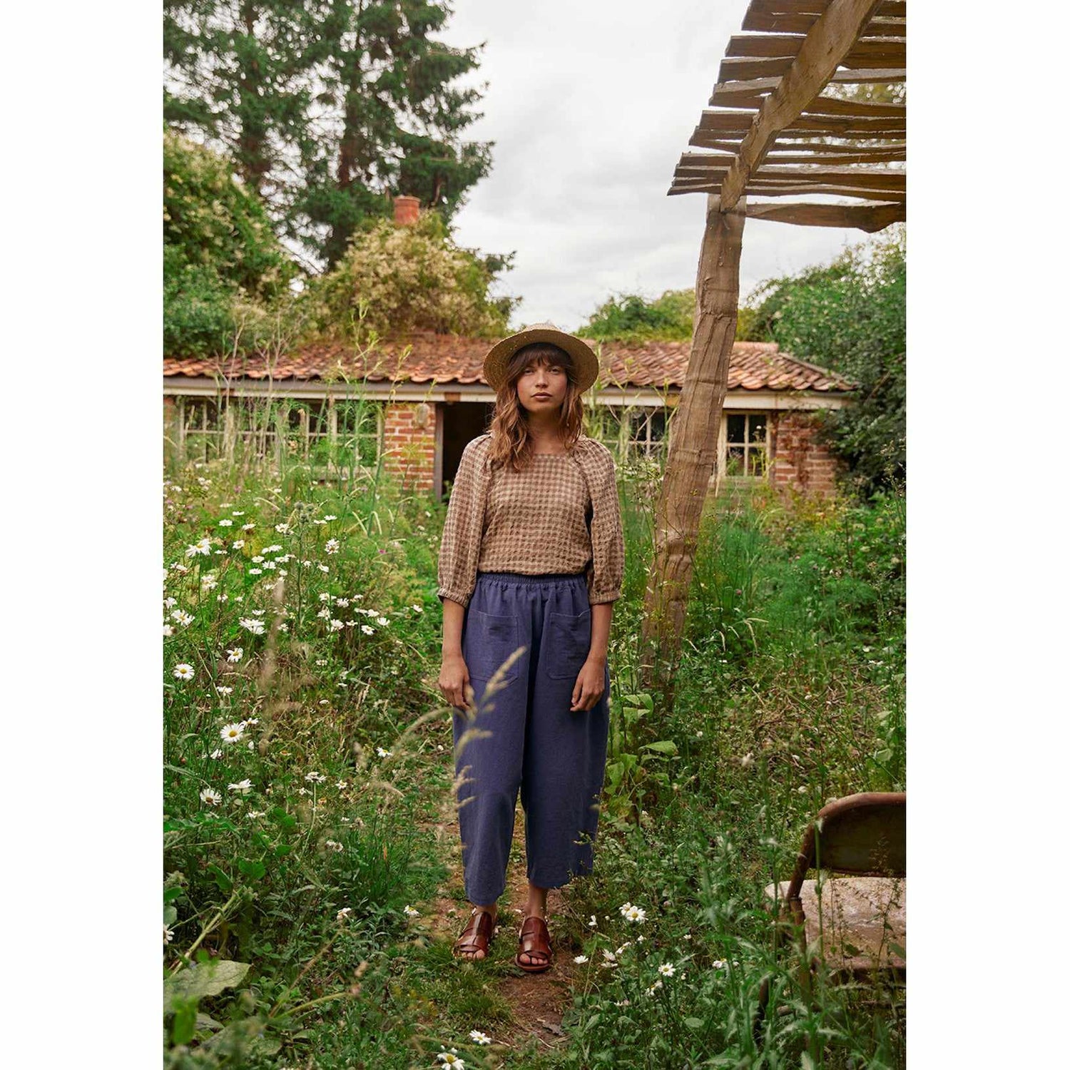 Sideline - Fara top - biscuit check | Scout & Co