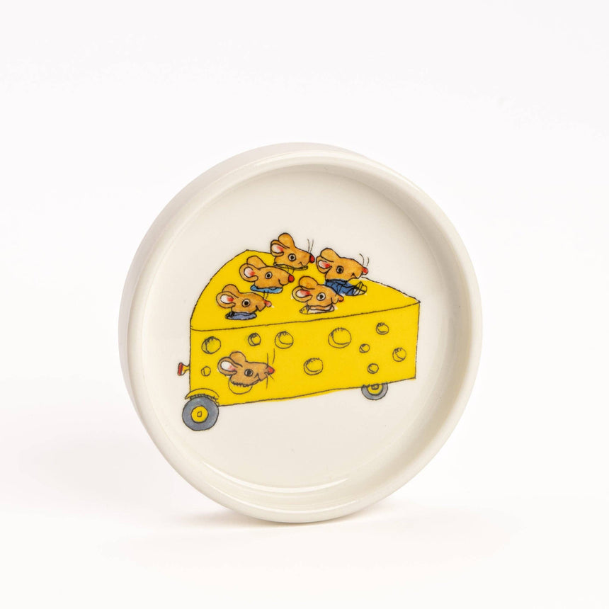 Magpie x Richard Scarry Cheese Car Round Trinket Dish | Scout & Co