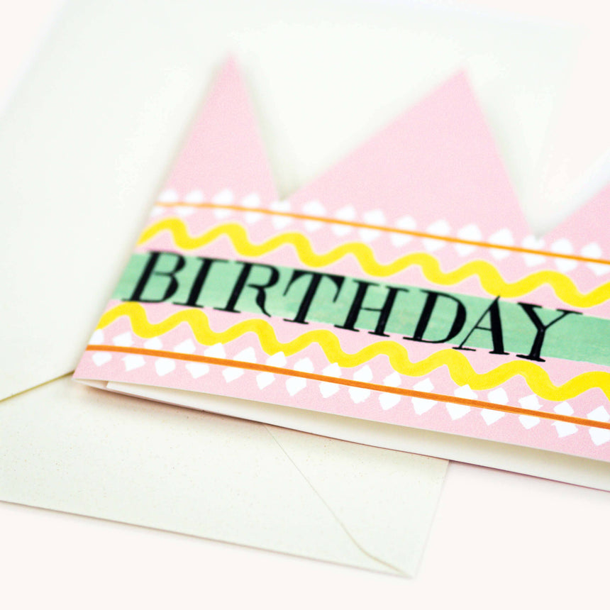 Hadley - Birthday Queen party hat card | Scout & Co