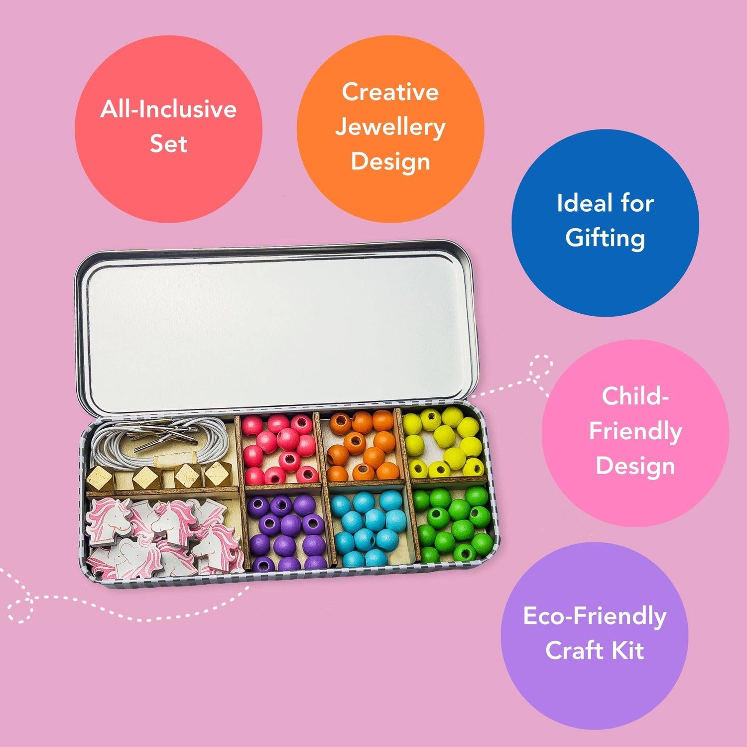 Cotton Twist - Unicorn Bracelet Bead Kit | Scout & Co