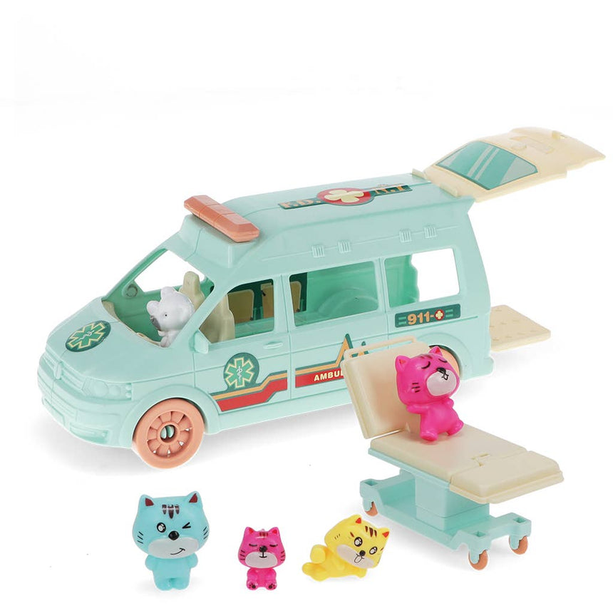Rex - Little world playset - Kitten ambulance | Scout & Co