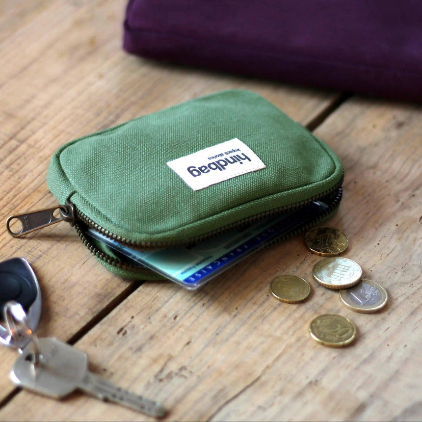 Lili Olive green coin purse | Scout & Co