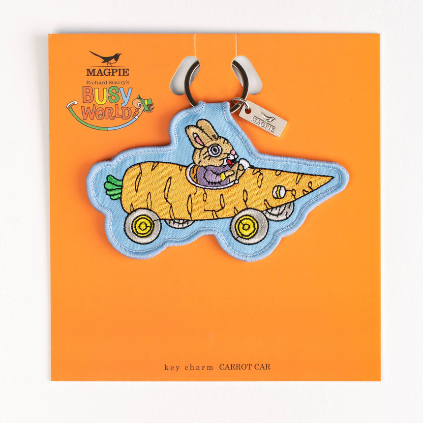 Magpie x Richard Scarry Carrot Car Key Charm | Scout & Co