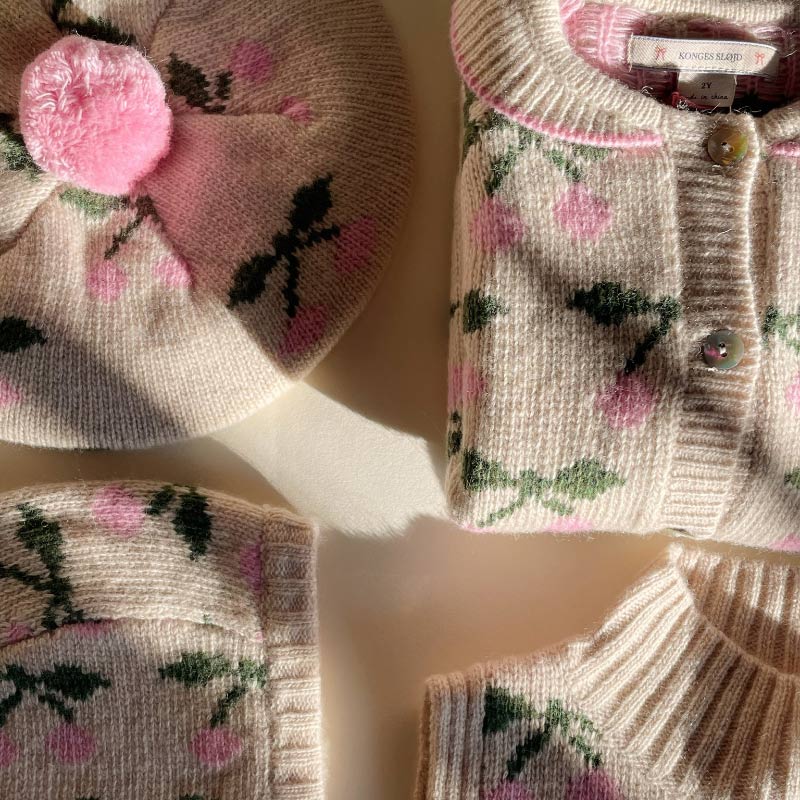 Konges Sløjd - Belou knit balaclava - Cherry | Scout & Co