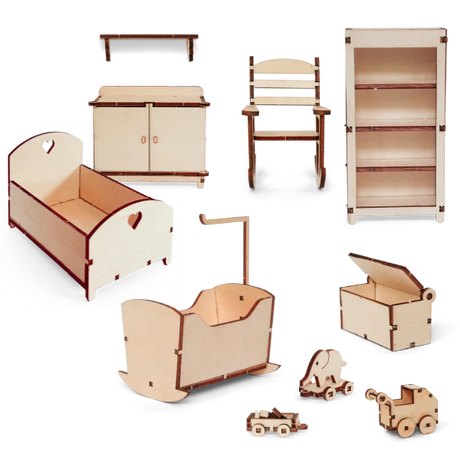 Sam & Julia: The Mouse Mansion - Furniture Kit - Nursery | Scout & Co