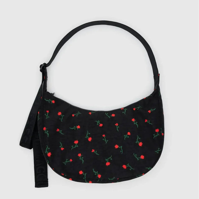 Baggu - Medium Nylon Crescent bag - Painted Wildflower | Scout & Co