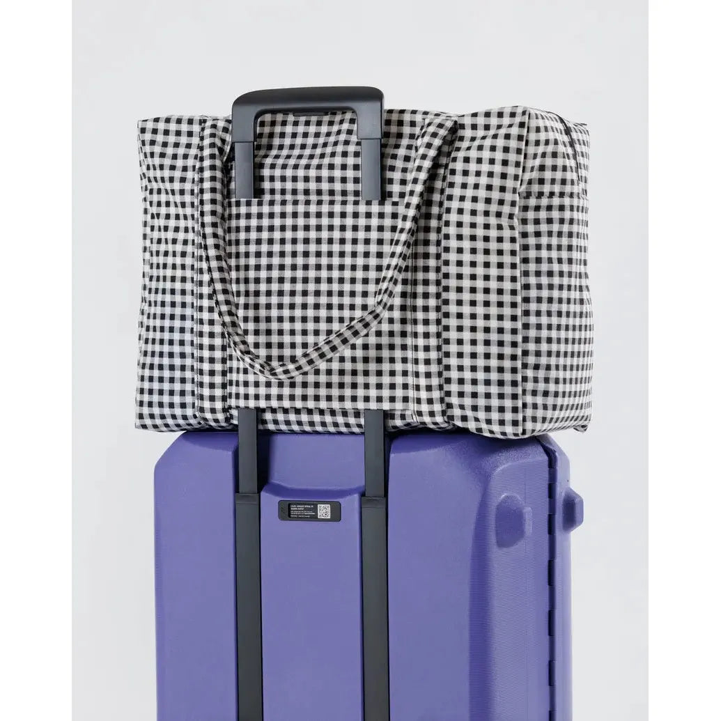 Baggu - Cloud Carry-On bag - Black & White Gingham | Scout & Co